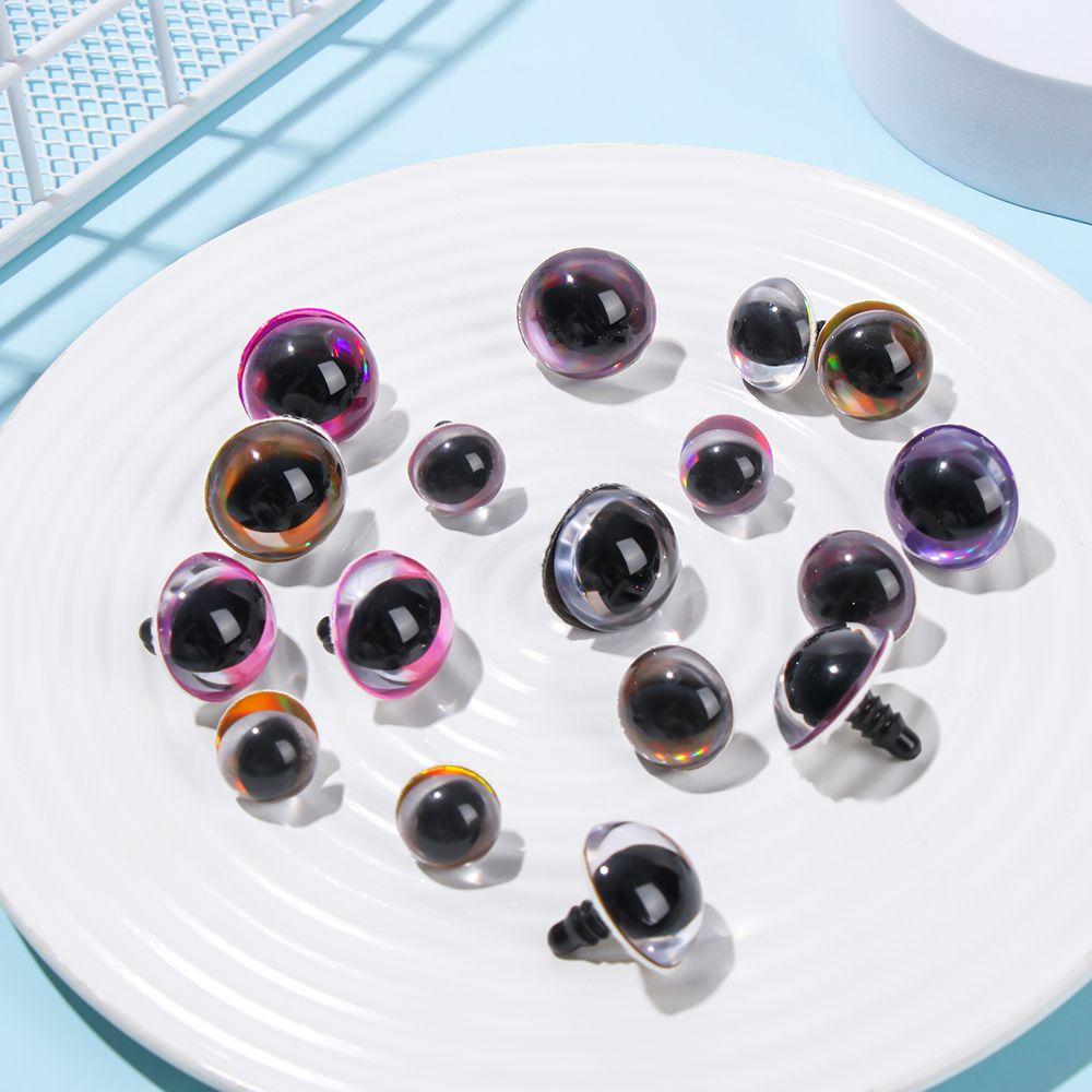 12/15/18mm Cat Eyes DIY Eyes with Eyelashes  Animal Supplies  Accessories 3D Eyes