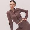 Washed Seamless Performance Zip Up Jumper Htwjp5k07t