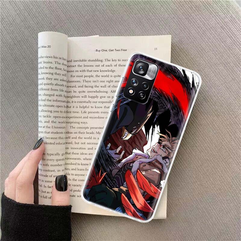 

Чехол для телефона Аниме MHA Hawks BNHA Для Redmi Note 13 12 Pro Plus 14 15 Pro 5G 11 11T 11E 11S 10 Pro 10S 9 9S Прозрачный ТПУ Чехол для телефона C Redmi Note 11T Pro