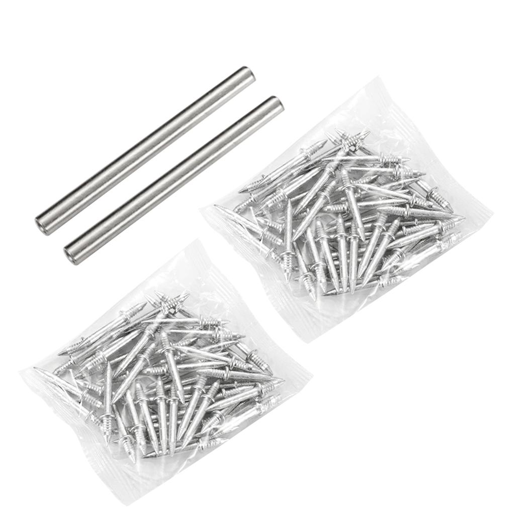 100pcs Carbon Steel Nails For Seamless Baseboard Installation High Strength Single Head Two-Way Hardware Non-Marking Nails