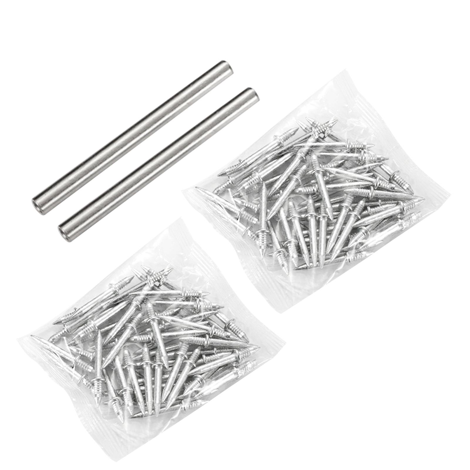 

100pcs Carbon Steel Nails For Seamless Baseboard Installation High Strength Single Head Two-Way Hardware Non-Marking Nails