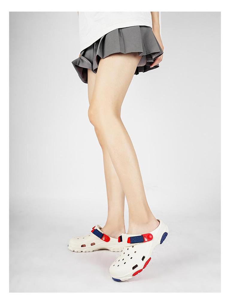 Men's Summer Outdoor Thick Sole Height-Boosting Closed Toe Breathable Non-Slip Beach Sandals