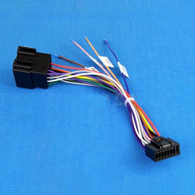 Radio Stereo Wire Harness Adapter Music Player Connector Replacement 16P Plug Connector Wiring