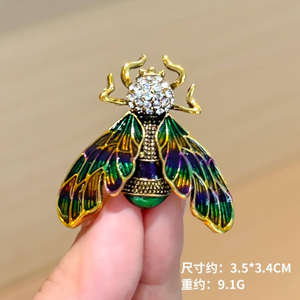 

Модная брошь в виде насекомого с эмалью и маслом, аксессуары для осеннего и зимнего пальто