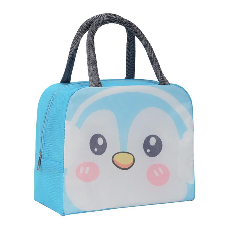Cartoon Cute Lunch Bag For Children Aluminum Insulation Keep Temperature Lunch Box Hangbag Outdoor Picnic Food Storage Bags