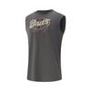 Li Ning Bad Five Letter Round Neck Comfortable Breathable Versatile Sleeveless Vest Men Tops Coal-Gray AVSV073-5