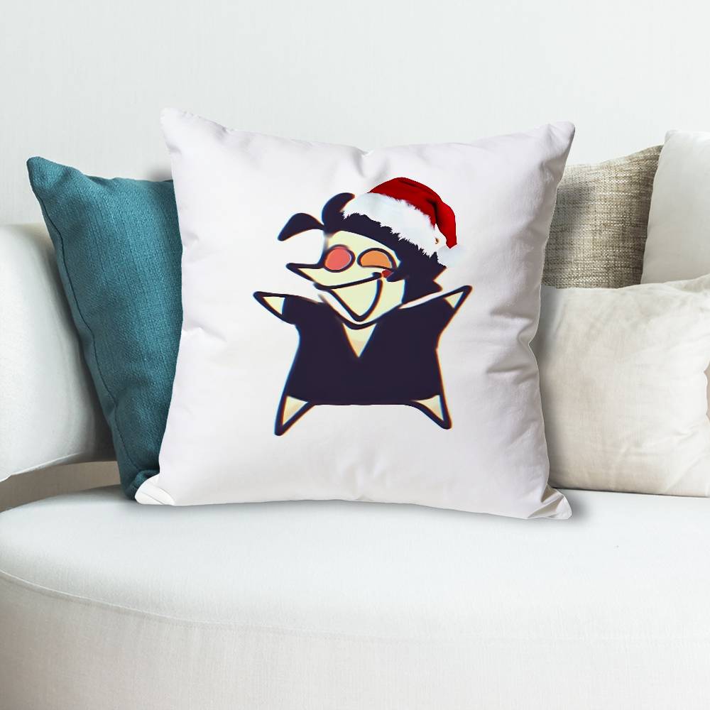 DDeltarunes Spamton Game Pillow Cases for Bedroom Living Room Sofa Home Decor Polyester Cushion Cover with Zipper