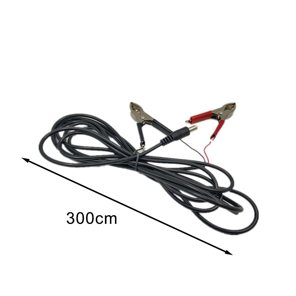 300cm Für Krokodilklemmenkabel für 12V 24V DC Stromversorgung Stecker-zu-Stecker-Verbindung für Batterie- und Solaranwendungen