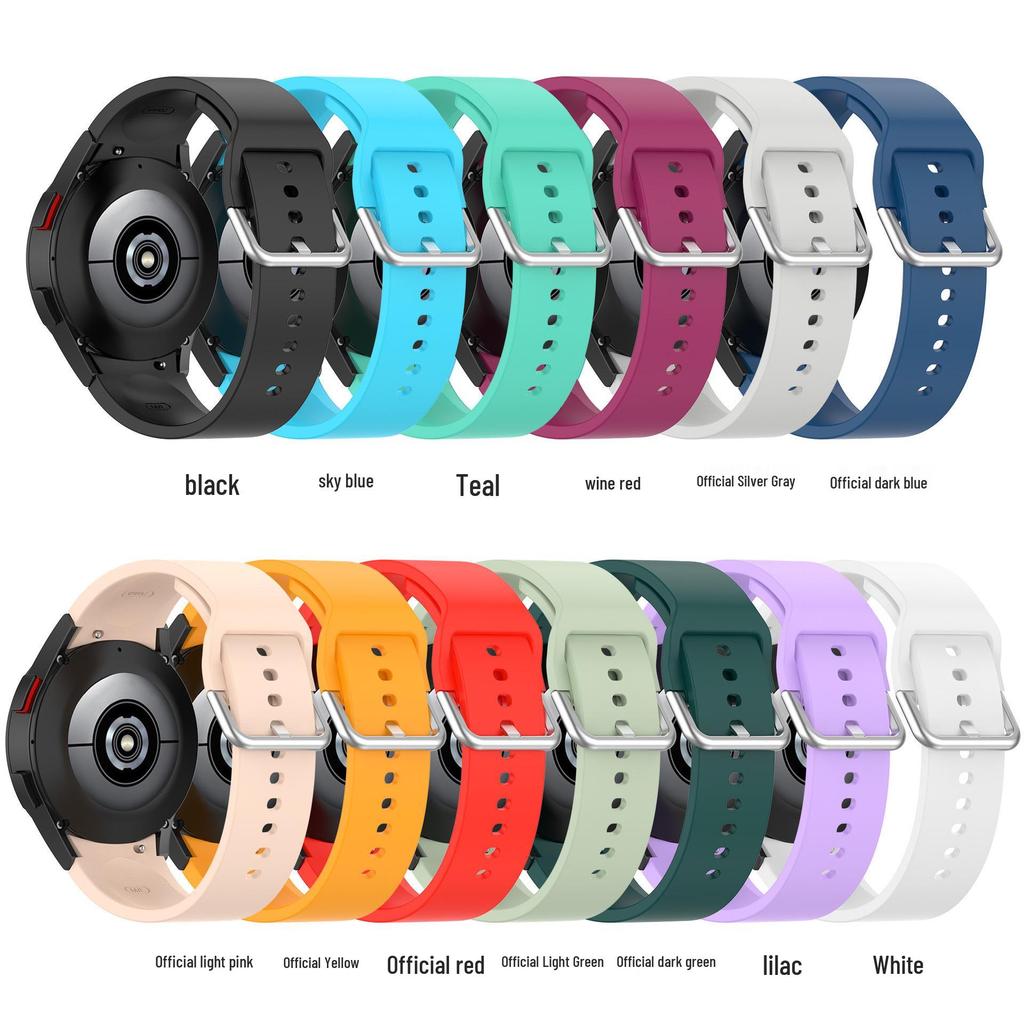 Samsung Galaxy Watch 7/6/5 Pro & Watch 4 Silicone Buckle Strap