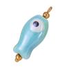 Handmade Ceramic Necklace Pendant, Star Fish Flower Charms with Golden Plated Findings, Ocean Theme Charms for DIY Earring Bracelet Jewelry Making