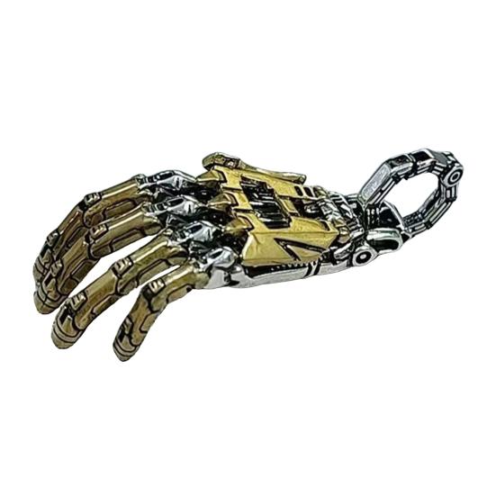 

Механічний Підвіска Рука Стімпанк Намисто Підвіска Ретро Артикульовані Суглоби Пальців Робот Рука Шарм Прикраса для Чоловіків Жінок B