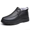 Fashion Winter Men's Ankle Boots Plush Warm Anti Slip Waterproof Cotton Shoes Comfortable Lightweight Outdoor Men Shoes