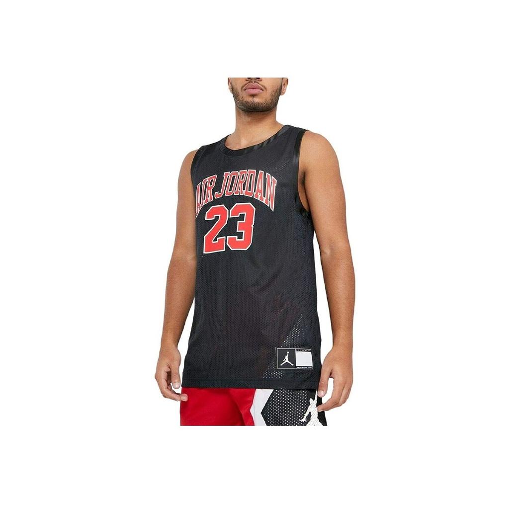 Jordan Mesh Sports Shirt Sleeveless Breathable Top Men Tops Black CZ2499-010