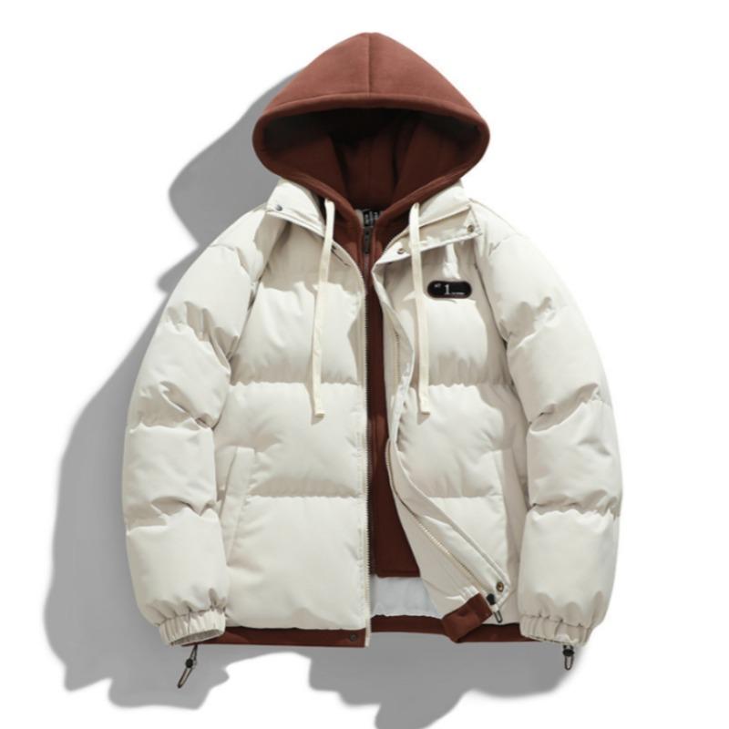Männer Mit Kapuze Dicken Warmen Bunten Mantel Winter Jacke Herren Streetwear Hip Hop Parka Schwarze Kleidung Puffer Jacken