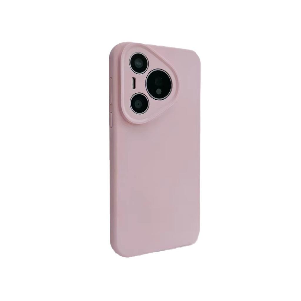 Applicable to Huawei Pura70 liquid silicone mobile phone case mate60pro solid color advanced skin-friendly anti-drop protective case