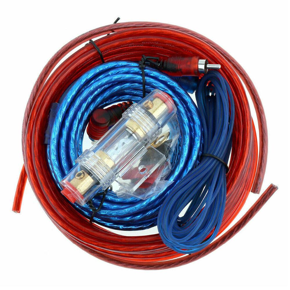 1500w Car Power Amplifier Wiring Kit Audio Subwoofer AMP RCA Power Cable Fuse Kit Car Audio Wire Wiring