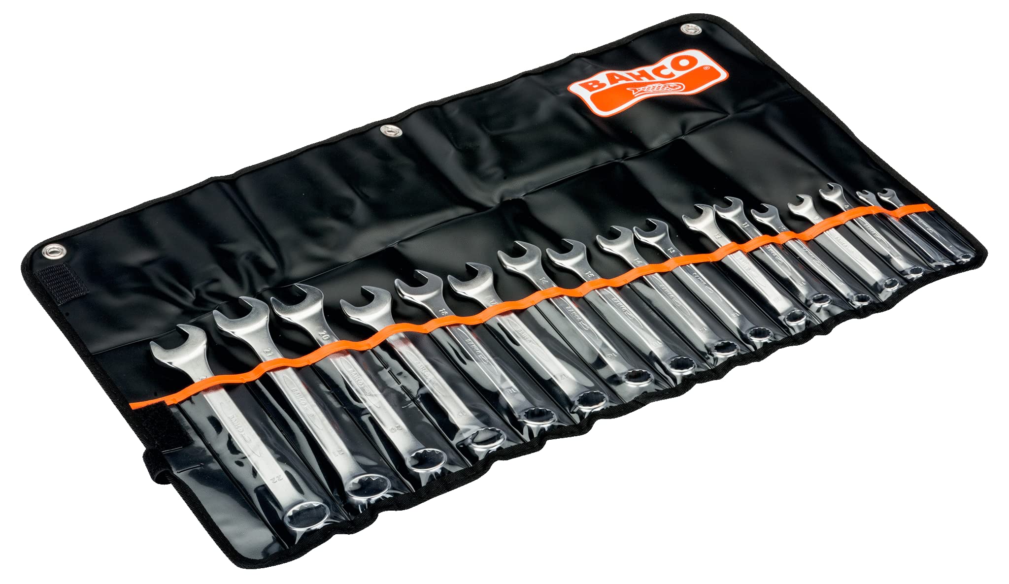 

BAHCO Combination Spanner, 17-Piece Set, 111M/17T, Single-Ended Open-End Wrench