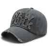 Baseball Hat Korean Y2K Girl Peaked Cap Hip Hop Holes Letter Duck Tongue Cap Women Long Brim Visors Cotton Casual Bonnet