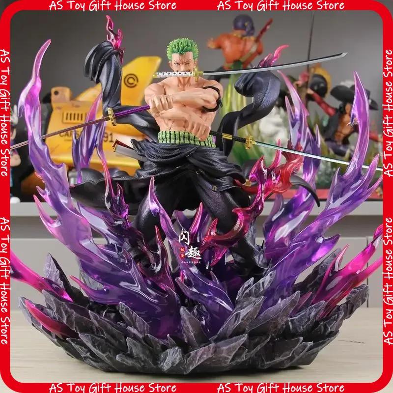 Jt One Piece Roronoa Zoro Enraged Anime Figure Pvc Statue Collection Model Room Decoration For Anime Collectors Holiday Gift
