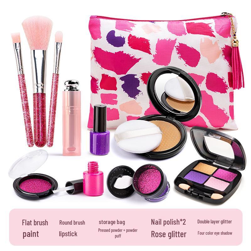 Simulation Cosmetics Toy Set: Colorless Lipstick & Nail Polish for Kids