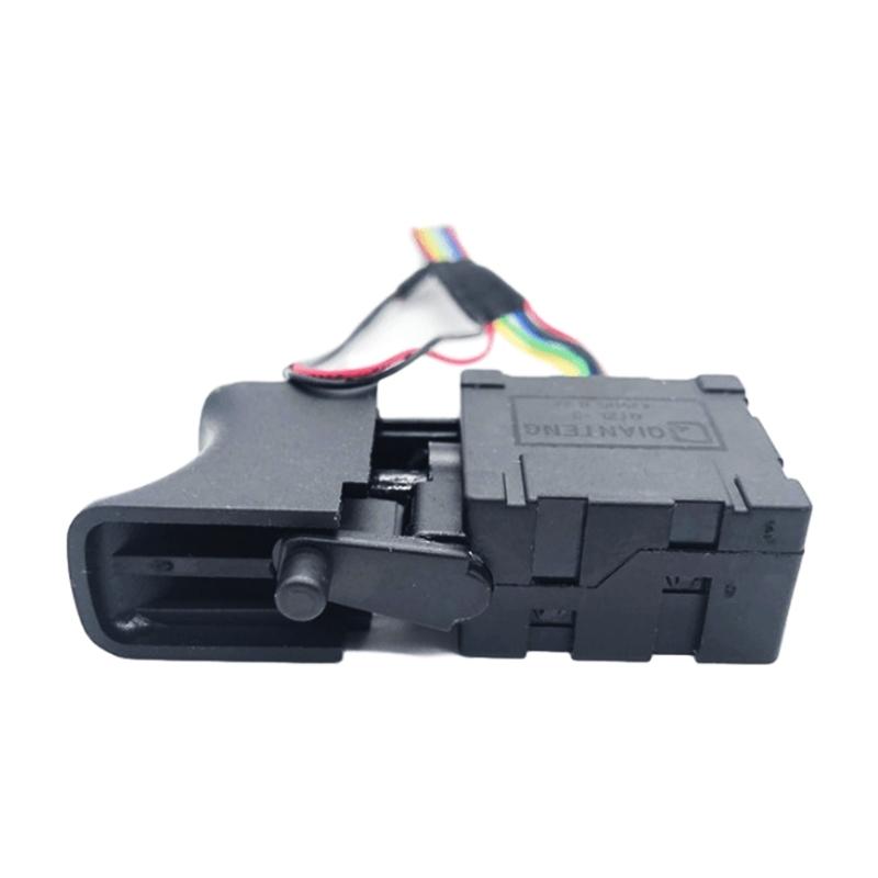 DC 7,2V-24V Staubdichter Elektroschalter für Bohrmaschine Lithium-Akku Kabelloser Auslöseschalter mit kleinem Licht für Stromversorgung