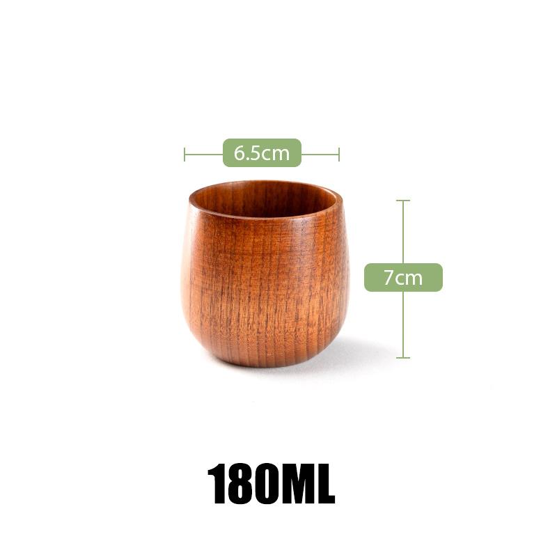 65/180/200ml Ceașcă cu Burtă Mare Creativă Lemn de Curmal Sculptat Manual Anti Opărire Cești de Ceai Cană Simplă de Cafea Veselă de Băut Casnică