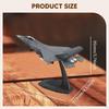 1:100 J35 Aircraft Fighter Model Stimulated Airplane with Display Base for Bookshelf
