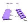 100 PCS/LOT Professional Nail Art Toes Separators Fingers Foots Divider Sponge Soft Gel UV Beauty Tools Polish Manicure Pedicure