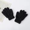 Simple Solid Color Adult And Children Winter Warm And Windproof Plush Gloves For Winter Outdoor Activities