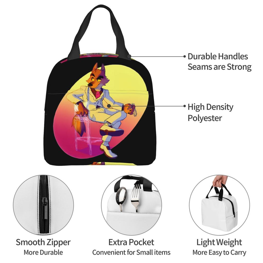 Custom Bad Guys Lunch Bag Men Women Warm Cooler Insulated Lunch Boxes for Adult Office