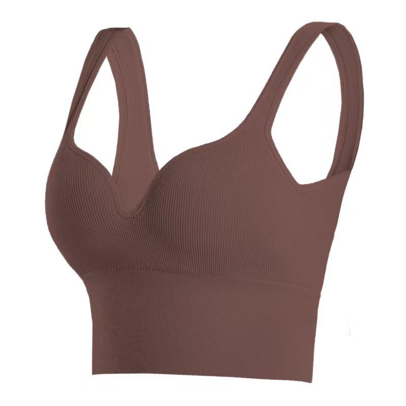 3D Seamless Sports Bra, Lingerie, Women's Summer High-strength Shock-absorbing, Beautiful Back, Fixed Chest Pad, Vest, Integrated Fitness