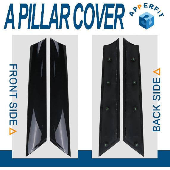 APPERFiT Windshield Post Trim A Pillar Molding Cover Compatible With Mini Cooper R55 R56 R57 2007-2015 Windshield Side Molding Replaces 51137272583