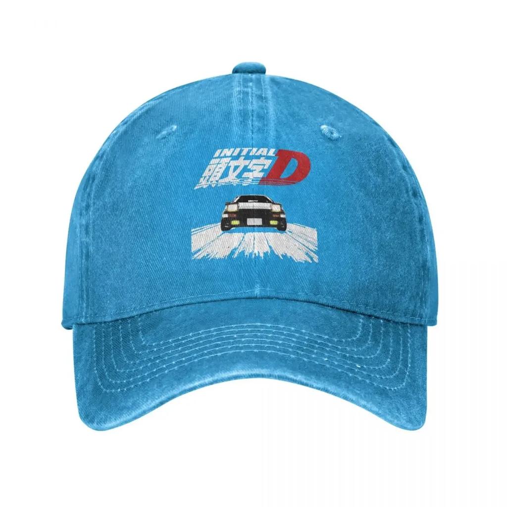 Initial D AE86 Denim Baseballkappe Hut Dad Anime Rennkappe Sommer Herbst Klassisch Kappe
