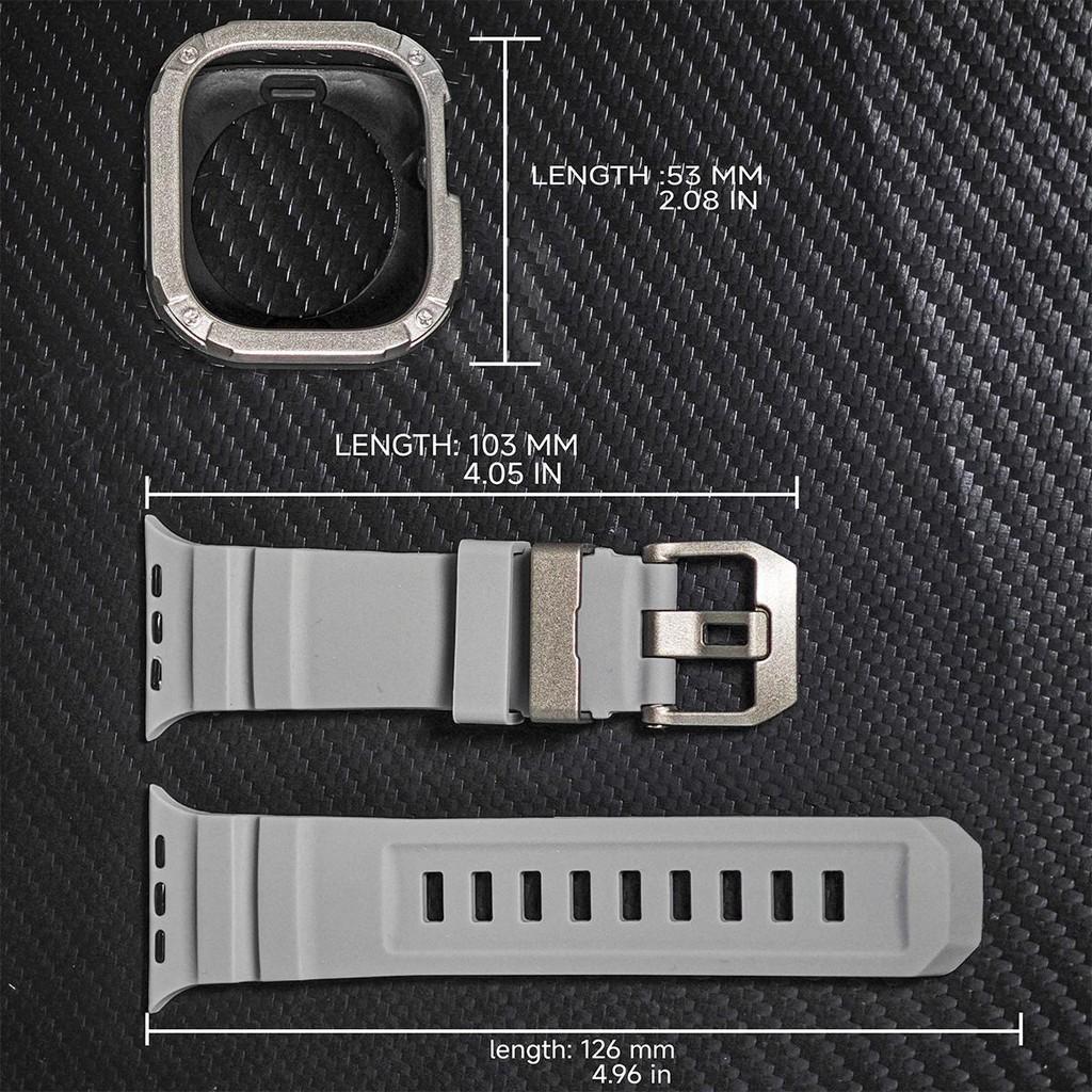 Silicone Strap+TPU PC Case For Apple Watch Ultra 3 2 1 49mm for iWatch Series 11 10 46mm band for Iwatch 9 8 7 6 5 4 45mm 44mm
