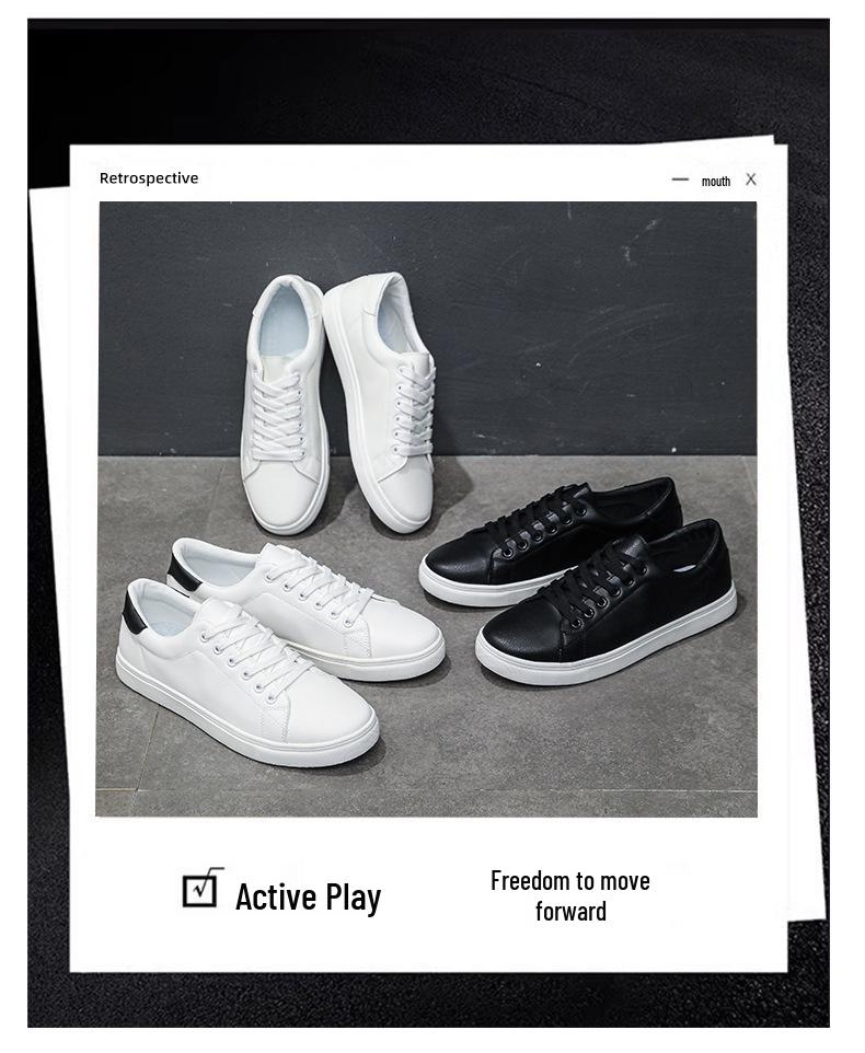 Unisex Lightweight White Sneakers for Wide Feet - Casual Flat Shoes In European & American Styles
