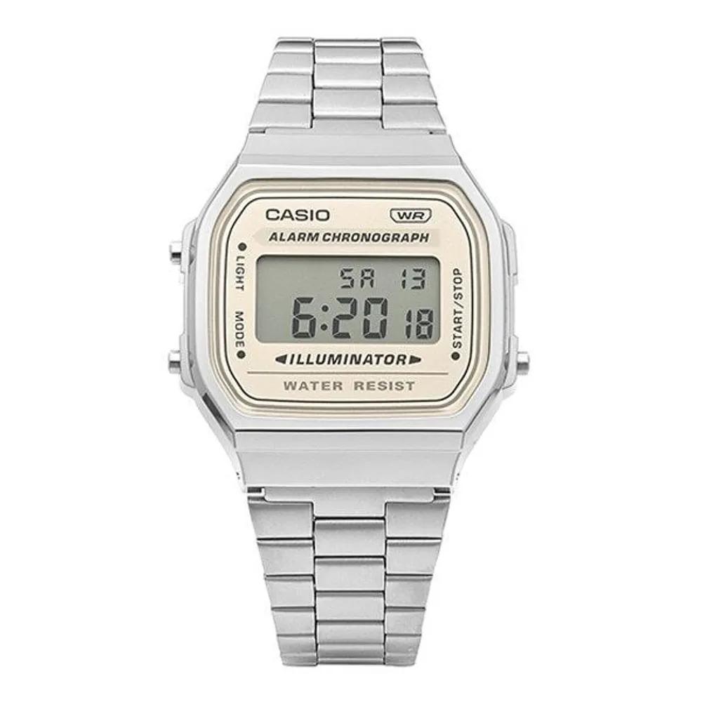 [Cio] A168WA-8AYDF (A168WA-8A) Digital Square Vintage Retro Unisex Metal Watch A168WA-8AYDF