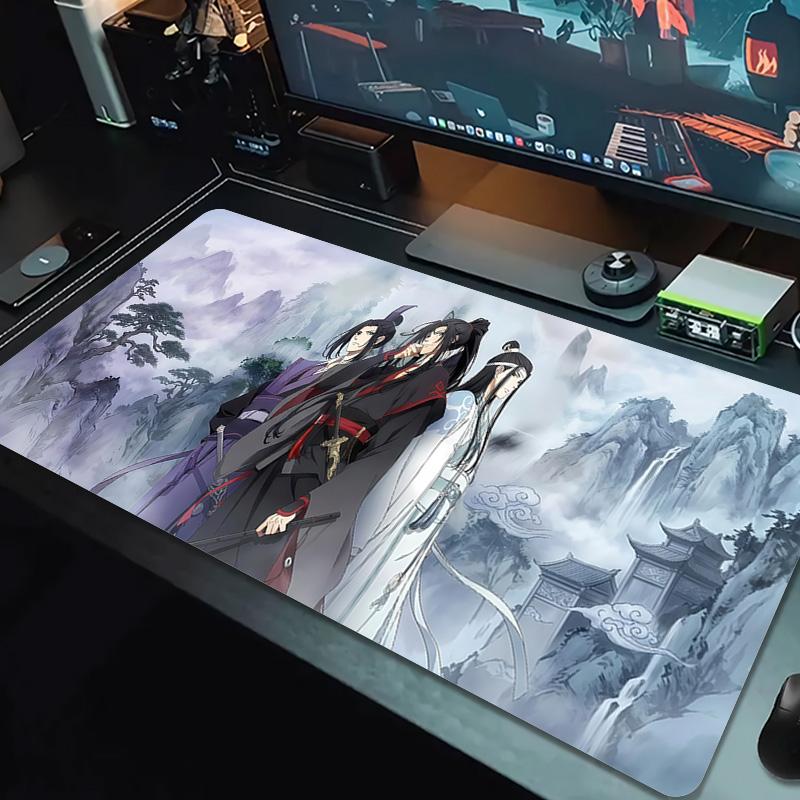 Dragon Phoenix Color Mouse Pad Large Gaming Table Cushion Non-slip Laptop Tablet Big Mousepad XXL Mat Mini PC Playmat With Lock edge