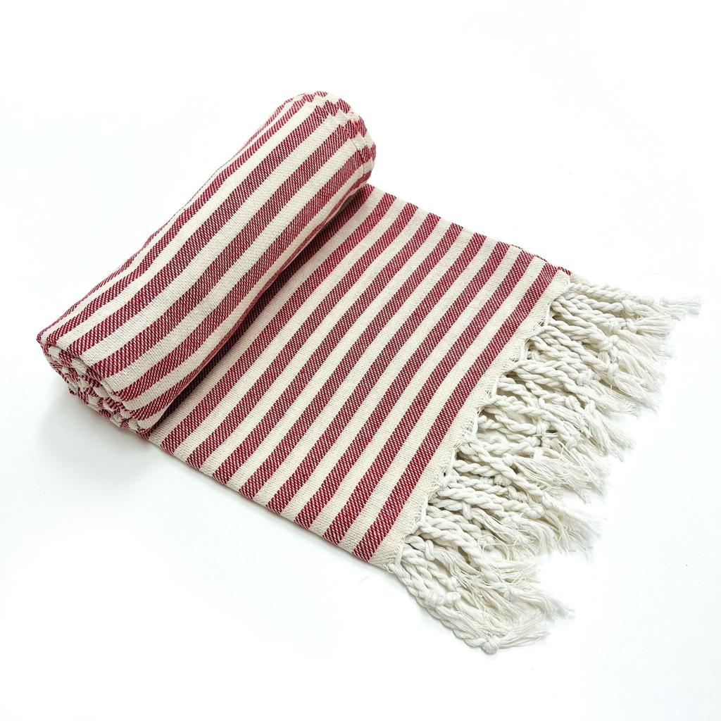 Turkish Classical Series Beach Towel | 71 X 39 In | Extra Large Wearable Turkish Bath Towel | Premium Luxury Striped Linen