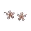 Five-petaled Flower Stud Earrings Female Sweet and Versatile Simple Summer Light Luxury Niche Design Small and Cute
