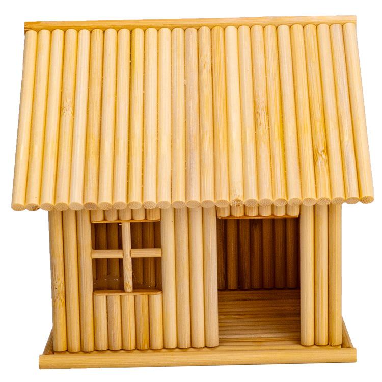 Bamboo Stick DIY Handmade House Model Kit – Creative Parent-Child Project with Disposable Chopsticks