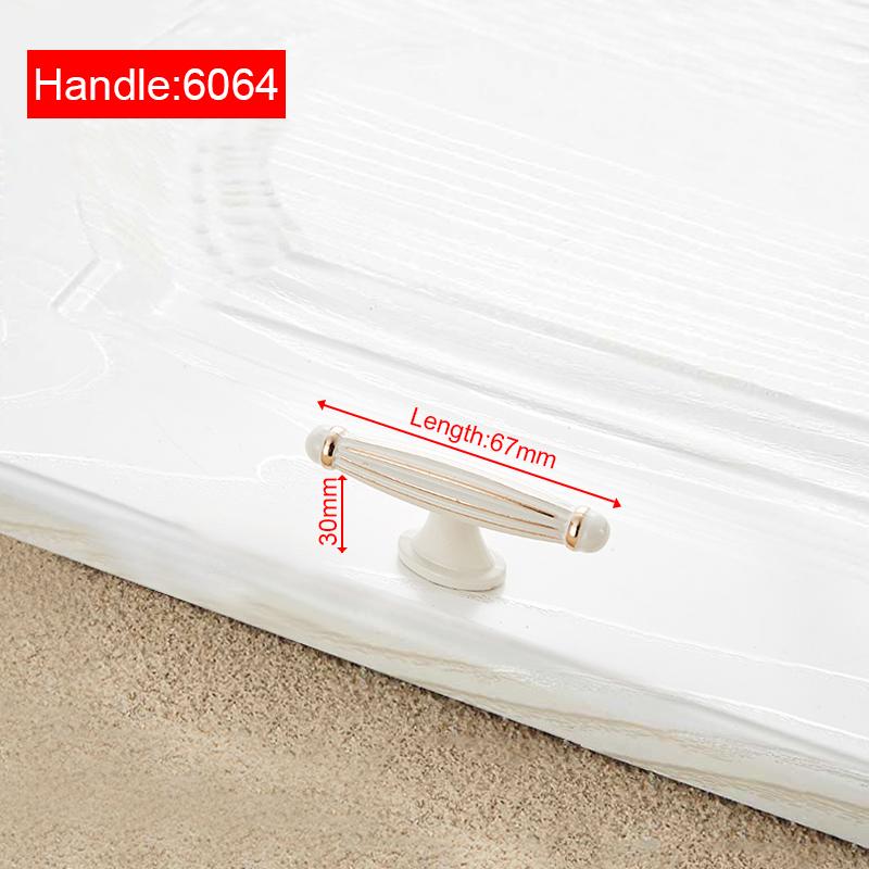 NAIERDI Ivory White Cabinet Handles Zinc Aolly Kitchen Cupboard Door Pulls Drawer Knobs European Fashion Furniture Handle