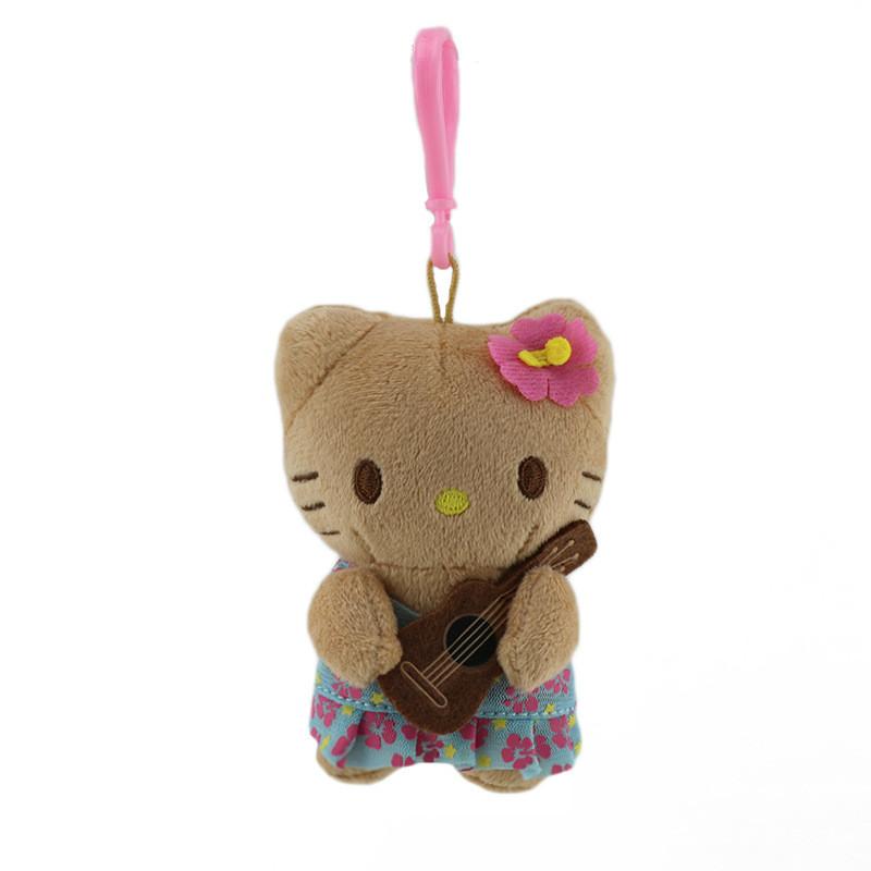 Black Skin Cute Hawaiian Themed Plush Toy Pendant For Bag Decoration