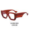 New Fashion Colorful Square Women Glasses Frame Clear Anti Blue Light Spring Hinge Wide Legs Eyewear Men Optical Polygon Frame