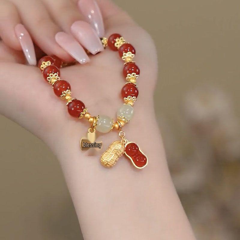 Douyin Style Hetian Jade Bracelet: Niche Design Gift for Girlfriend