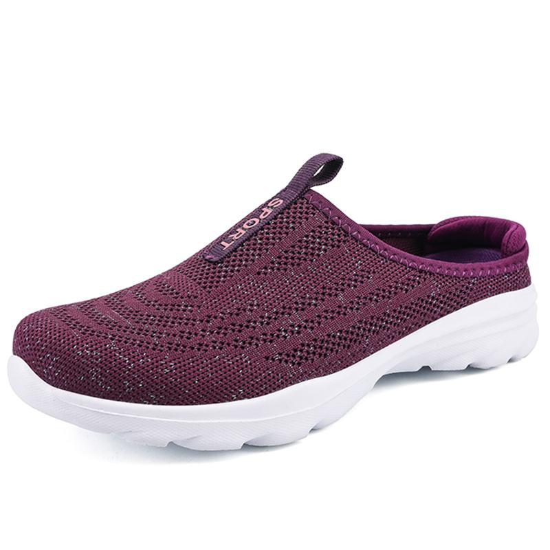 

35-42 Женские дышащие полутапочки Сверхлегкие домашние и уличные тапочки Домашние тапочки 35