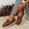 Fashion New Classic Brand Design Women's Loafer Fashion Tassel Suede Casual Flat Shoes Plus Size Shoes High Quality Women's Shoes