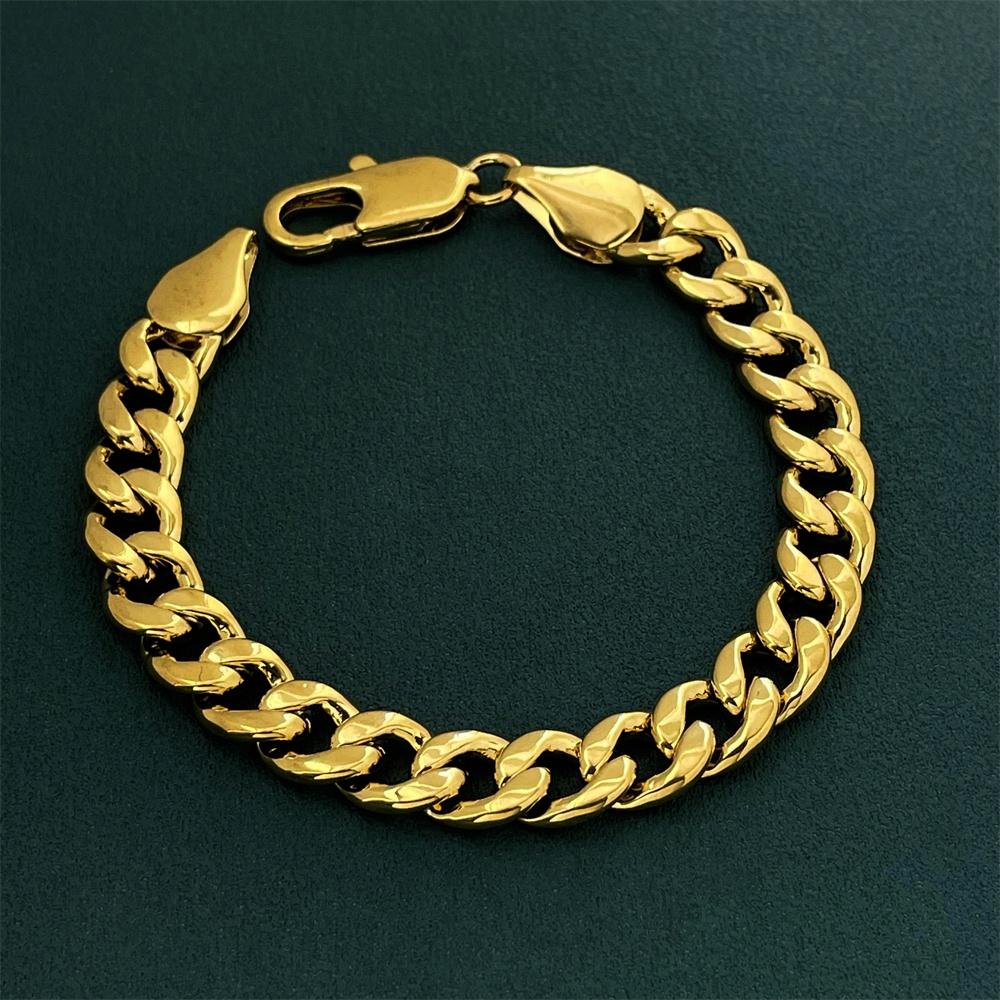 Modisches einfaches 925er Sterlingsilber vergoldetes 18 Karat Gold Armband Ferrero Perlen Büroklammer Armband für Damen Herren