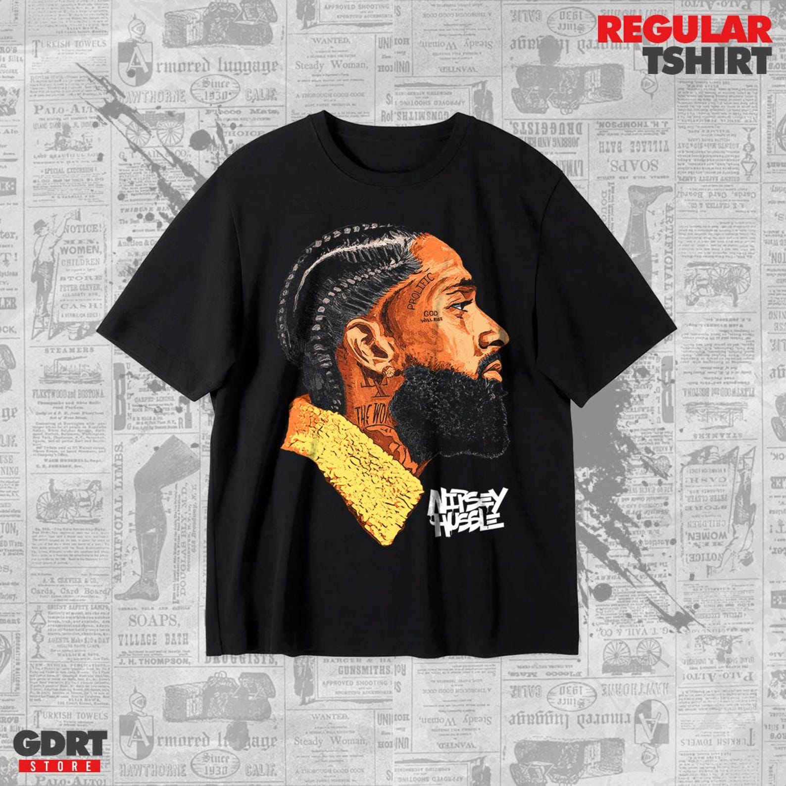 Nipsey Hussle Retro - Unisex Heavy Shirt L