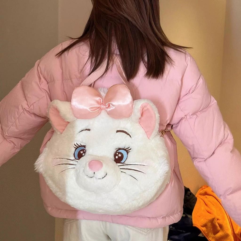 Aristocats Theme The Plush Backpack Anime Peripheral Cartoon Bag Shoulder
