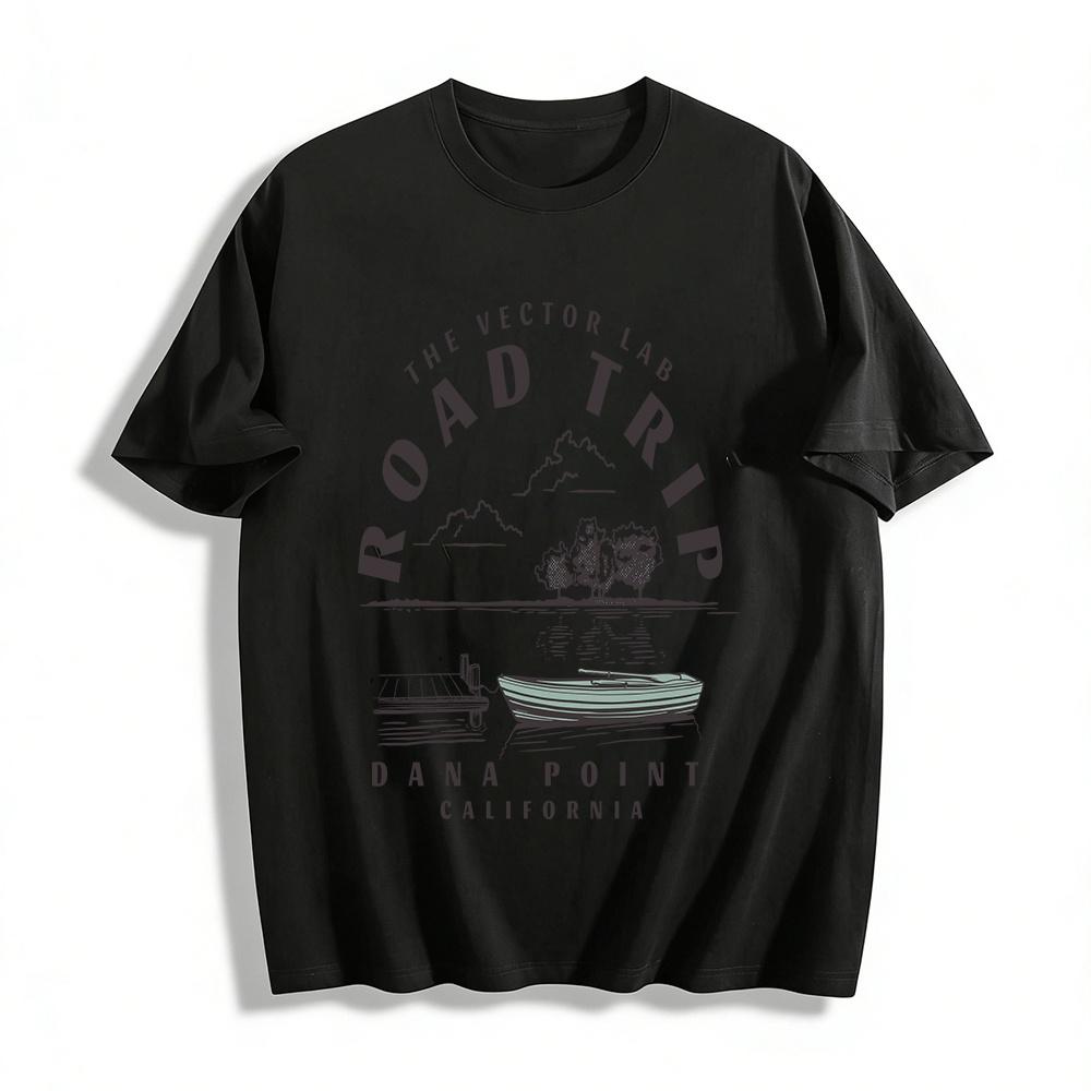 The Vector Lab Road Trip Dana Point California Tee Pure cotton T-shirt XXS